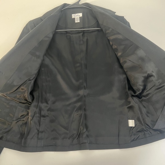 Lilly Pulitzer Blazer Womens 8 Black Tie Waist Jacket Lined Career Work - Picture 5 of 16